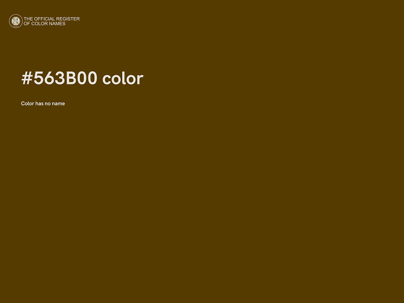 #563B00 color image