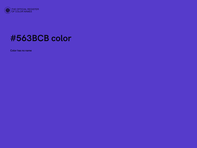 #563BCB color image