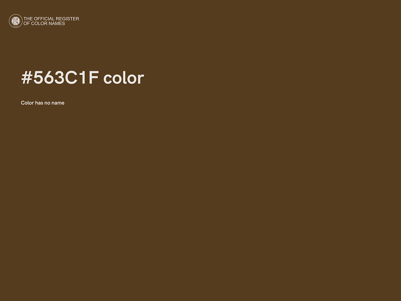 #563C1F color image