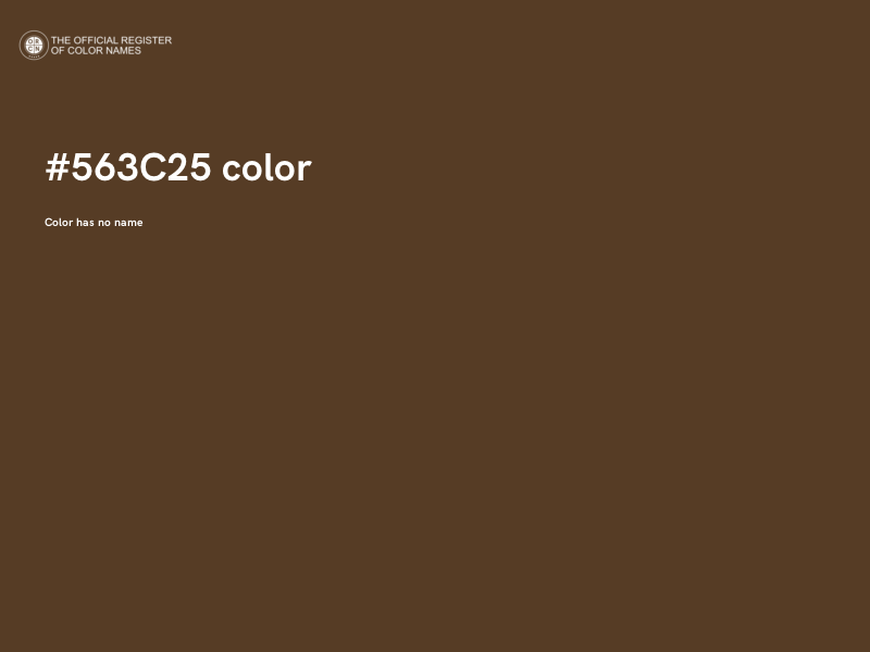 #563C25 color image