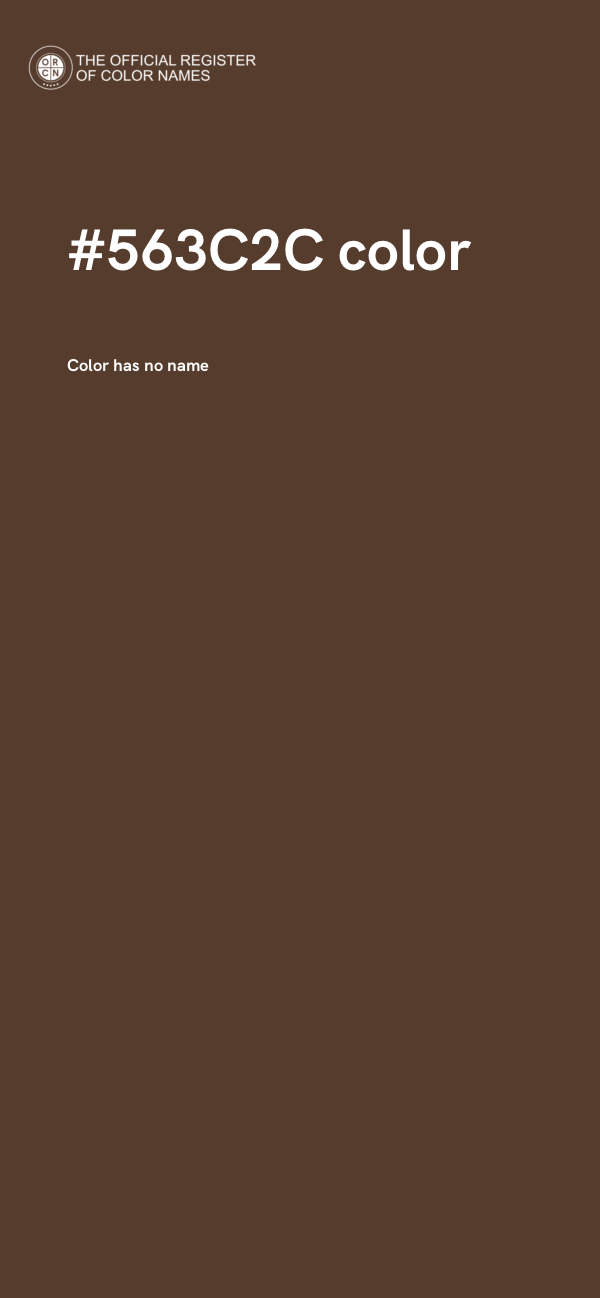 #563C2C color image