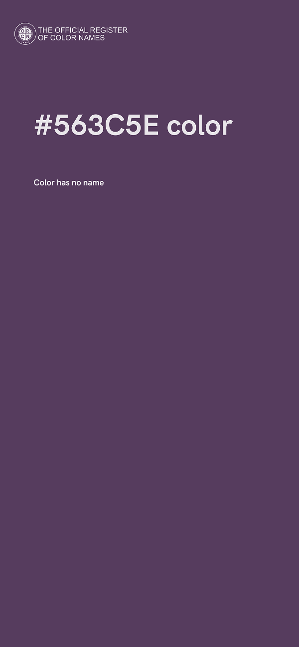 #563C5E color image