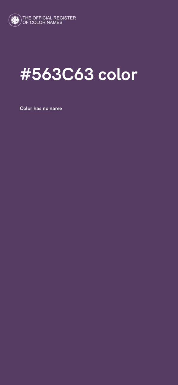 #563C63 color image