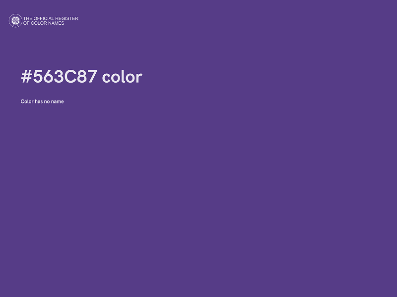 #563C87 color image