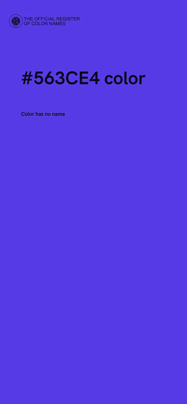 #563CE4 color image