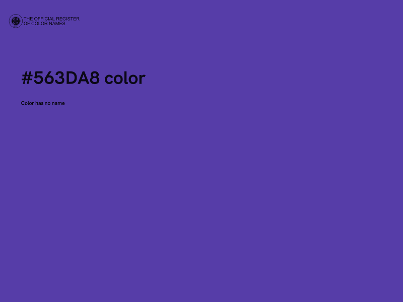 #563DA8 color image