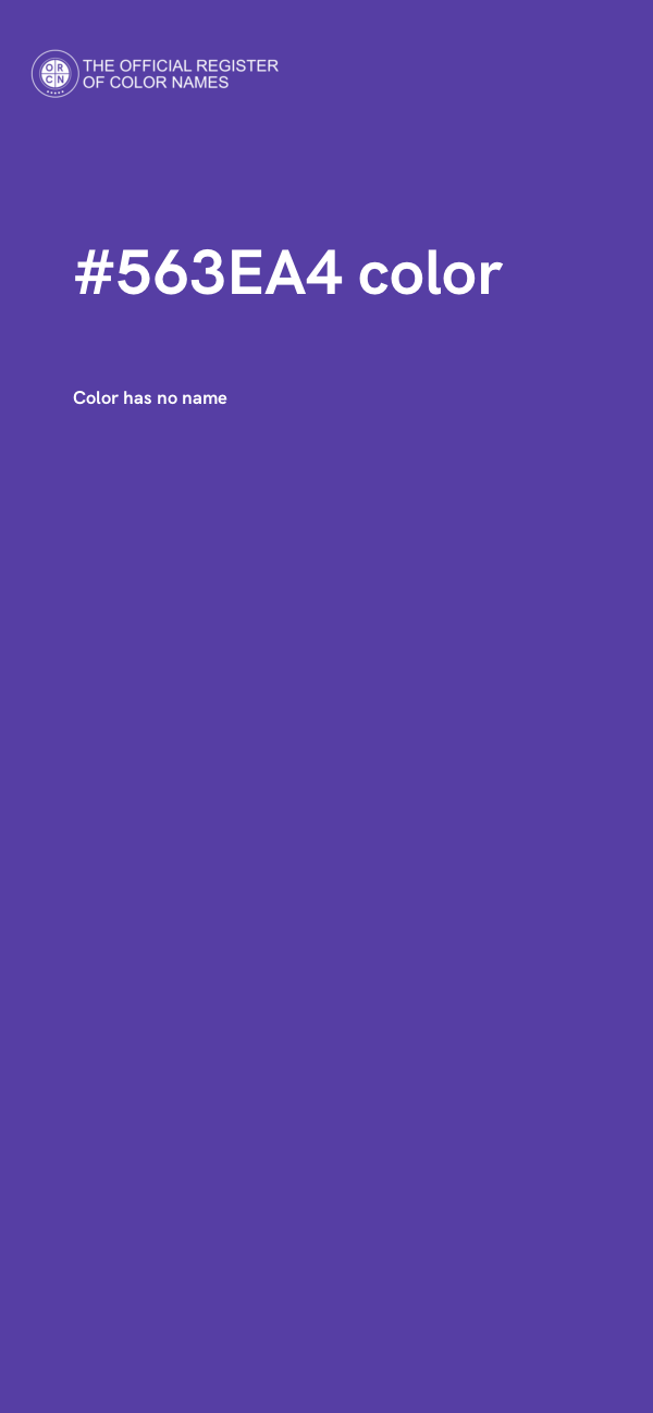 #563EA4 color image
