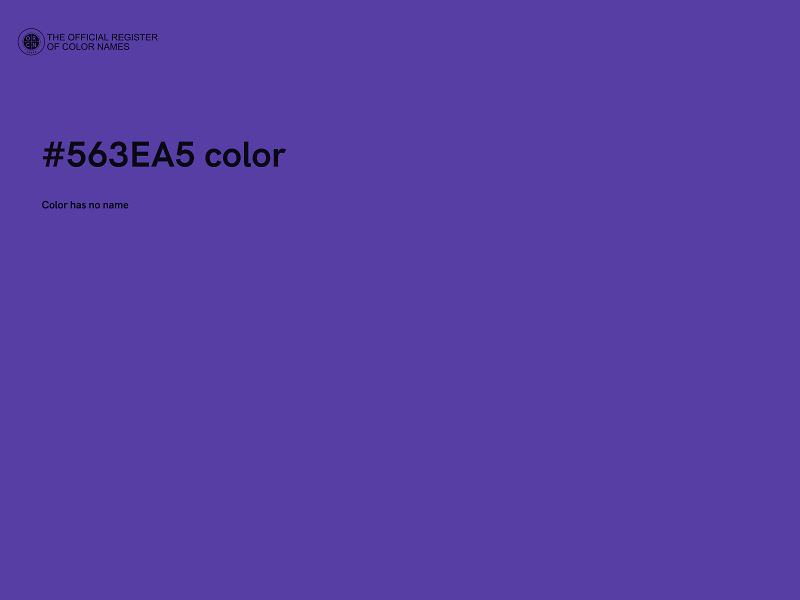 #563EA5 color image