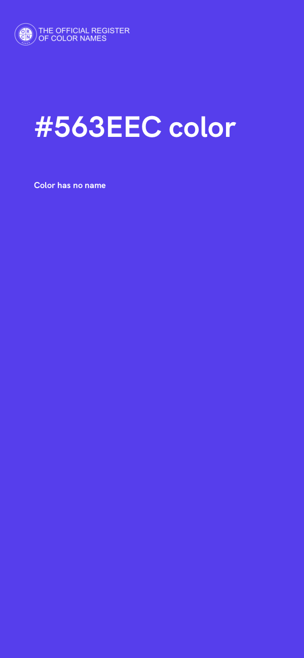 #563EEC color image
