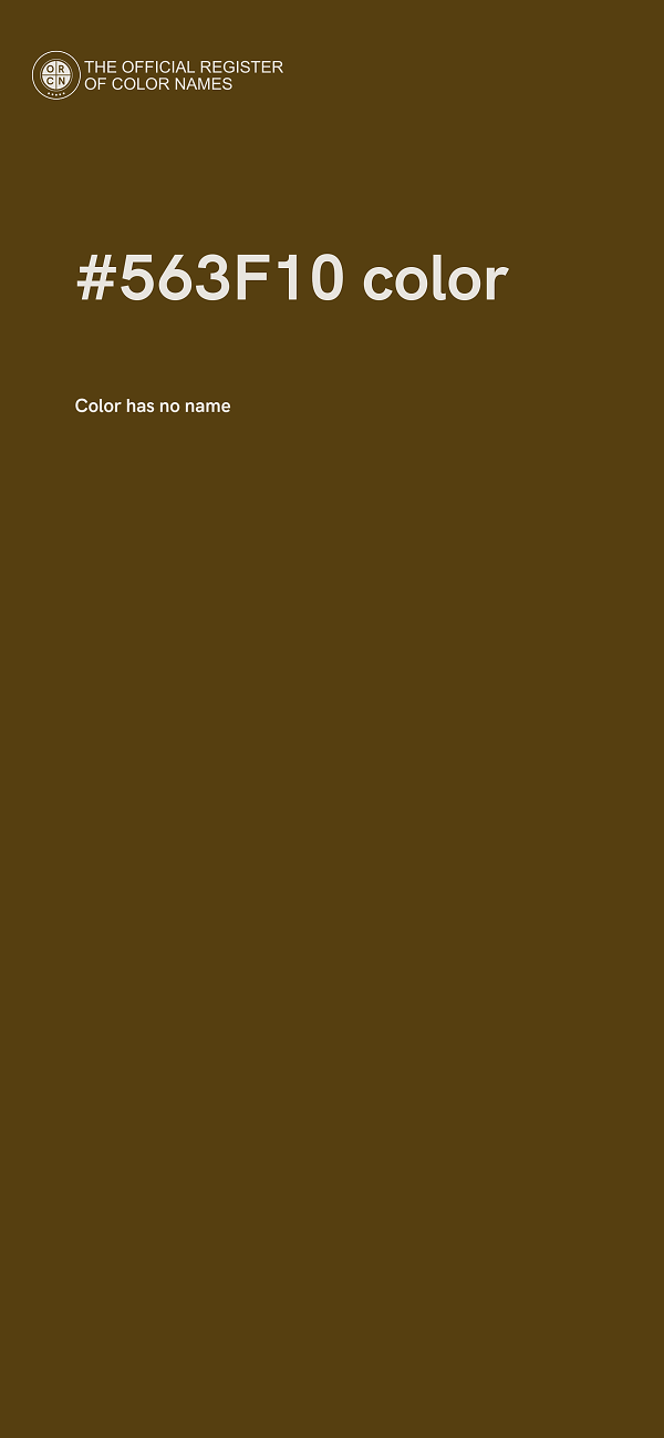 #563F10 color image