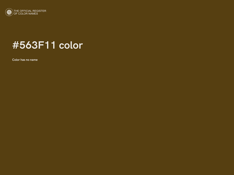 #563F11 color image