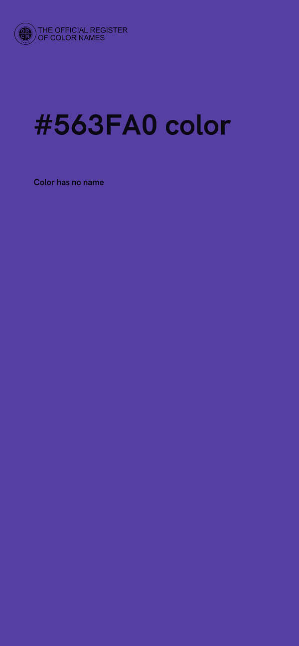 #563FA0 color image