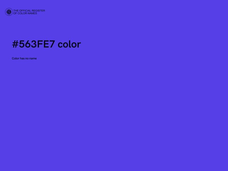 #563FE7 color image