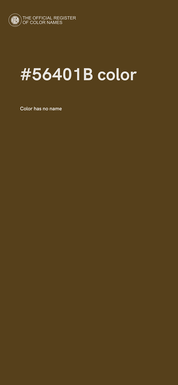 #56401B color image