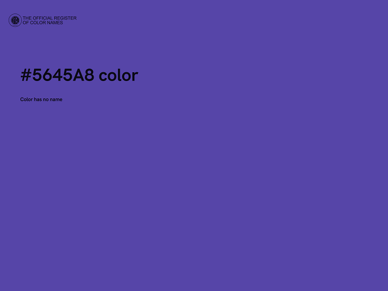 #5645A8 color image