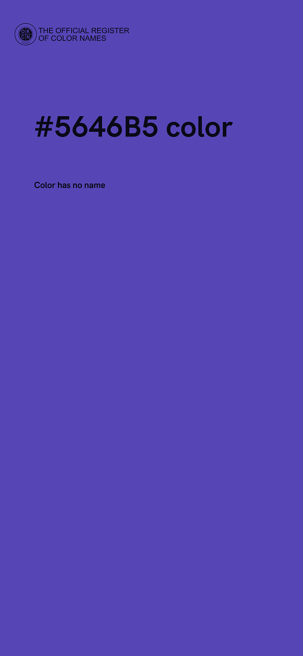 #5646B5 color image