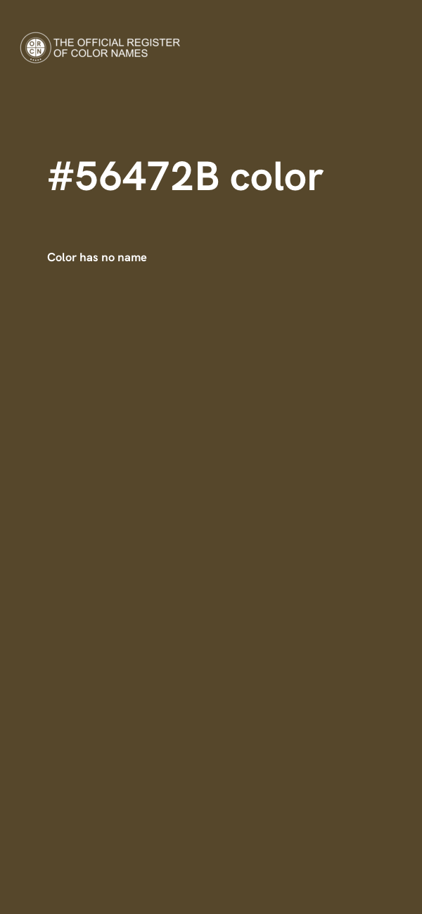 #56472B color image