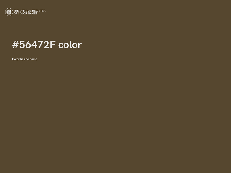 #56472F color image