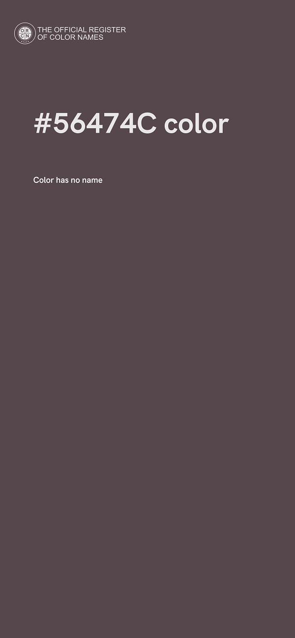 #56474C color image