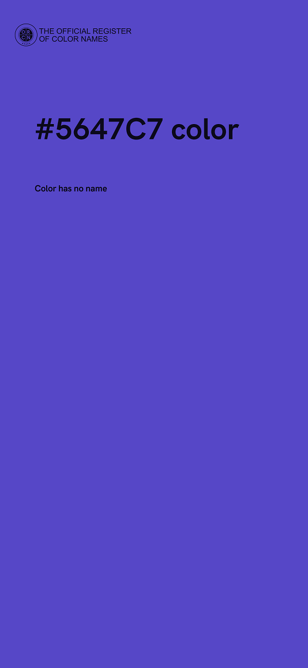 #5647C7 color image
