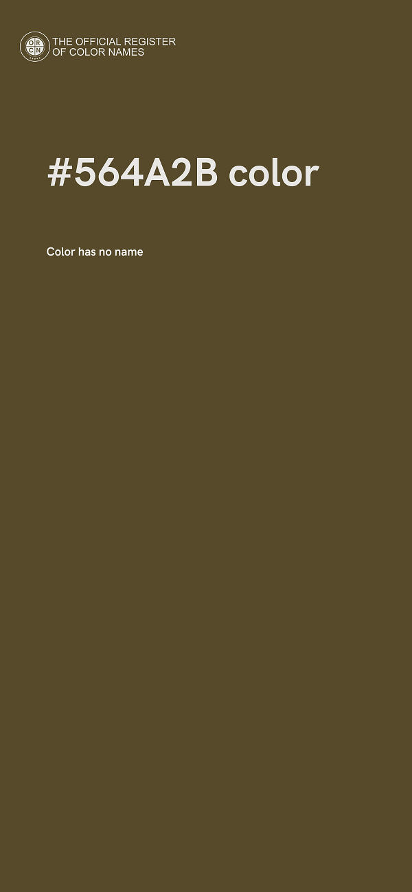 #564A2B color image