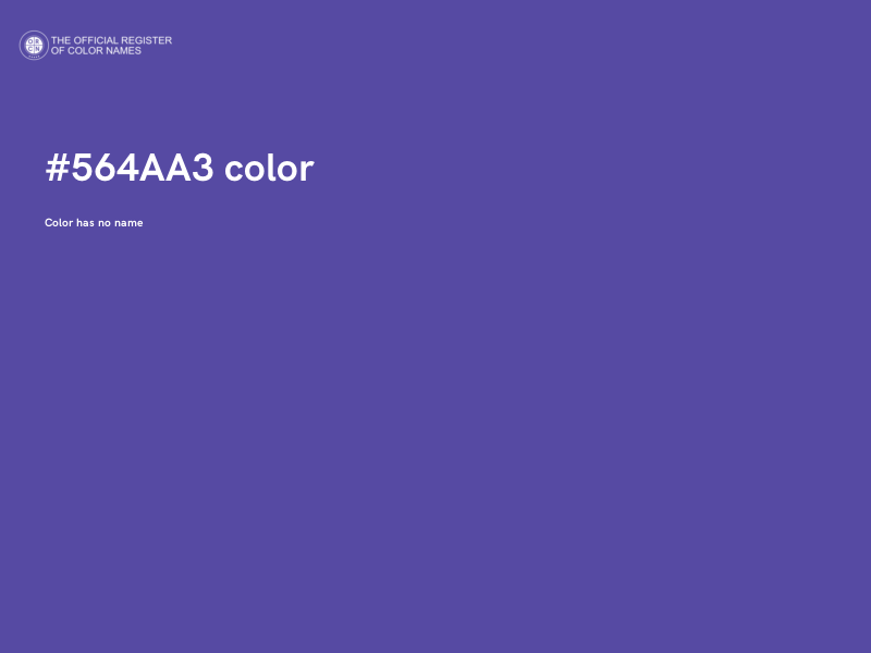 #564AA3 color image