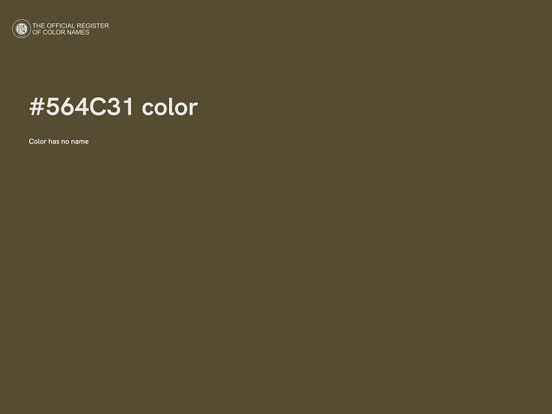 #564C31 color image