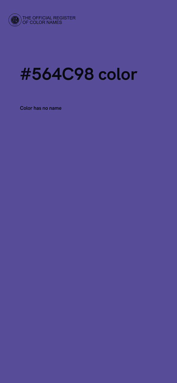 #564C98 color image