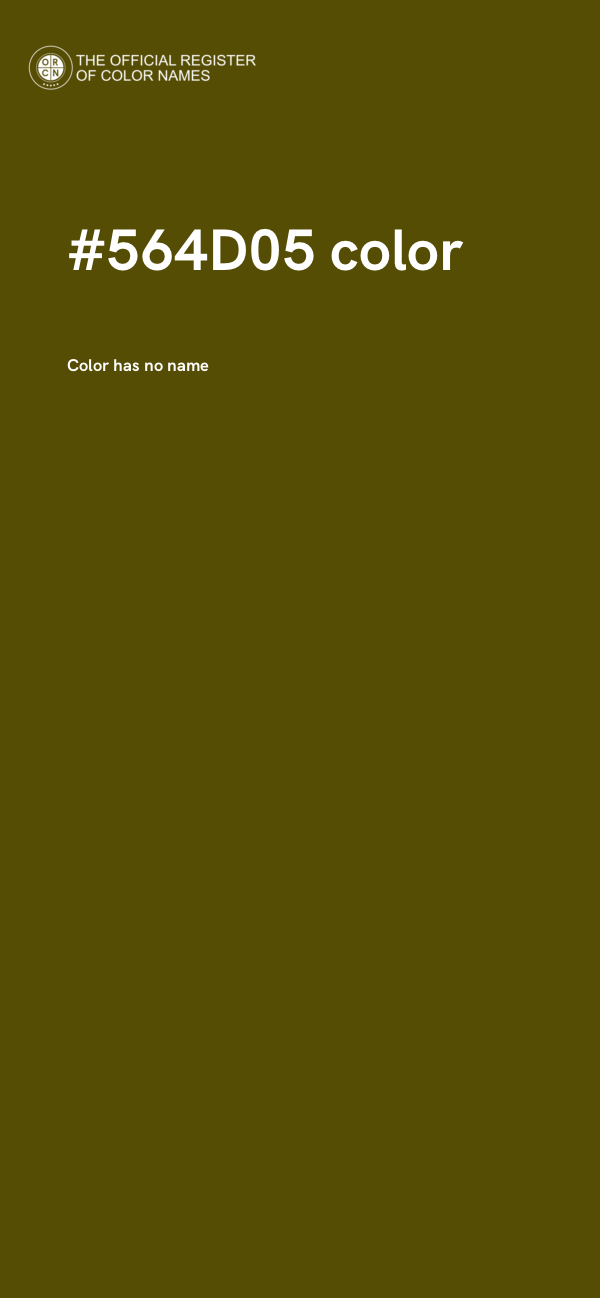 #564D05 color image