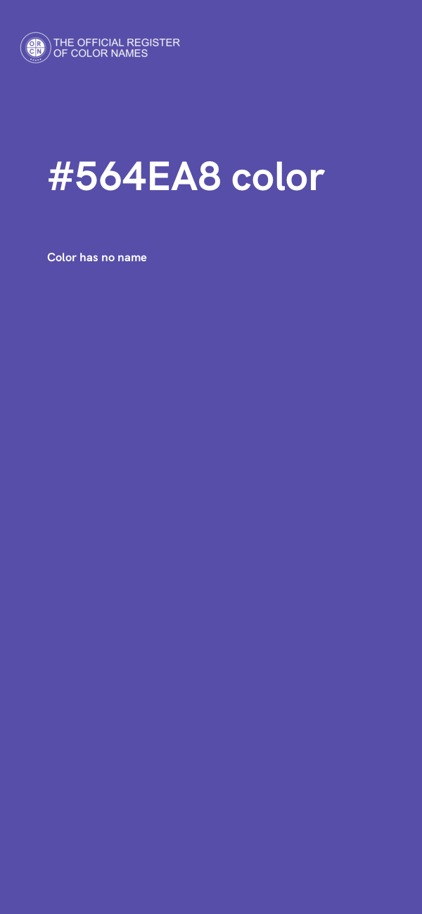 #564EA8 color image