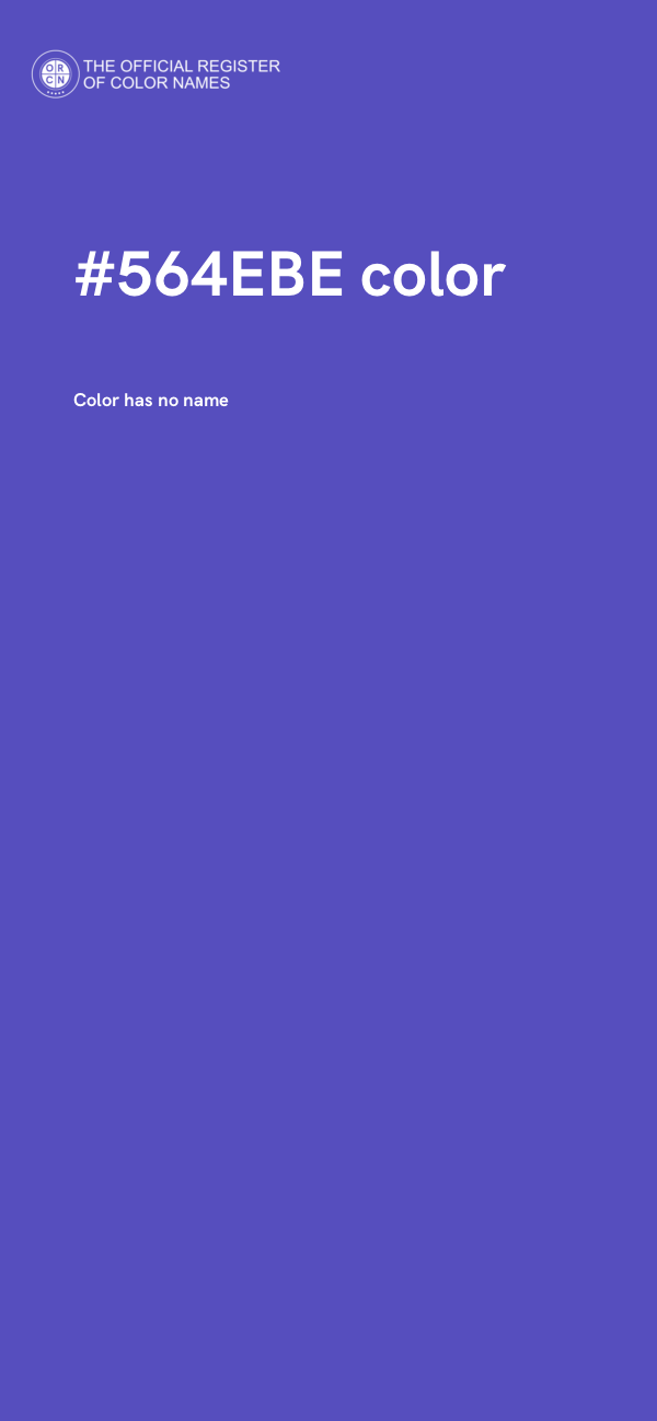 #564EBE color image