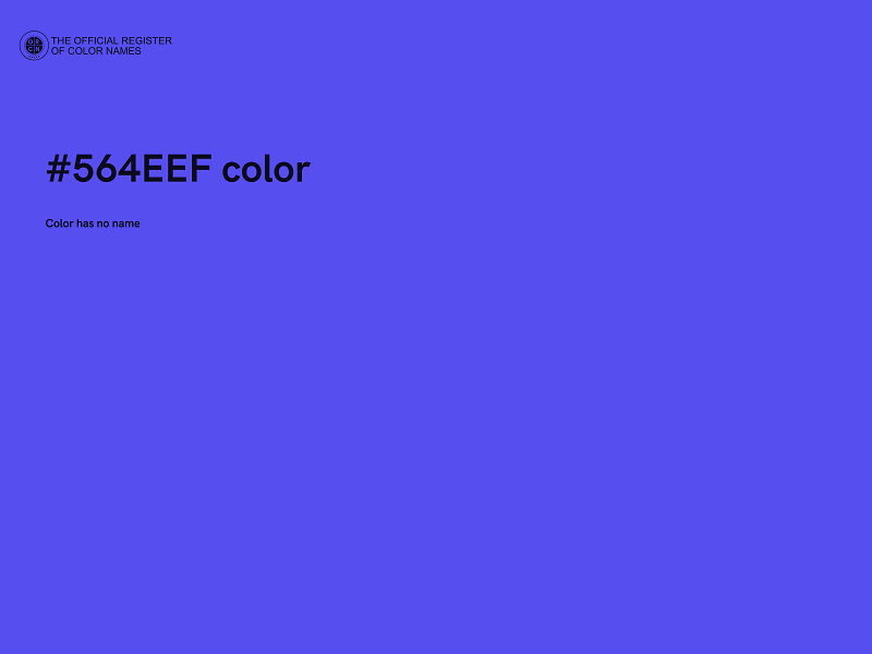 #564EEF color image