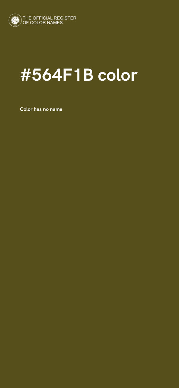 #564F1B color image