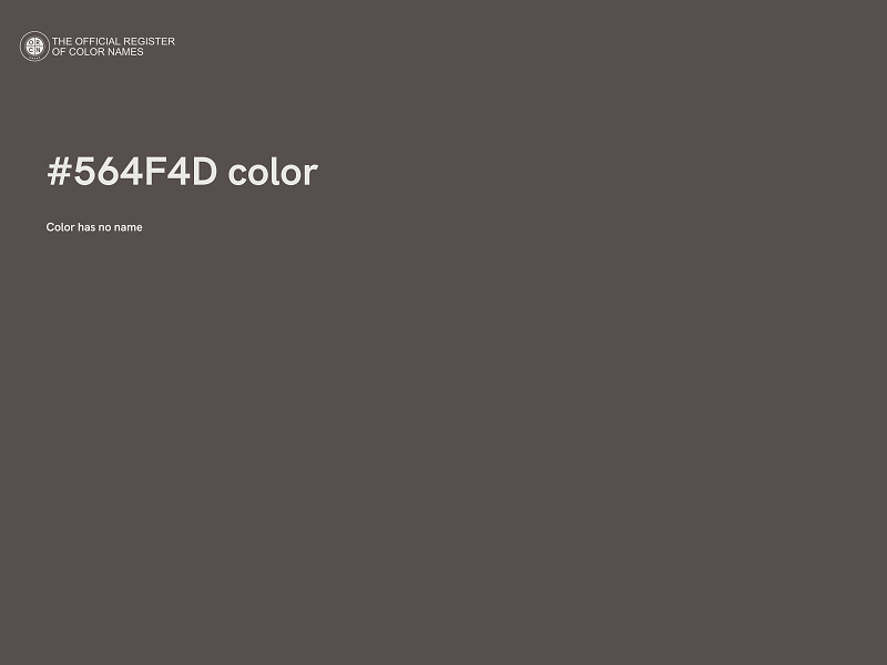 #564F4D color image