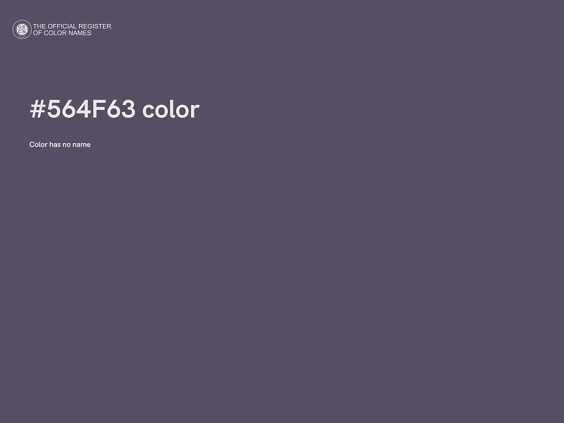 #564F63 color image