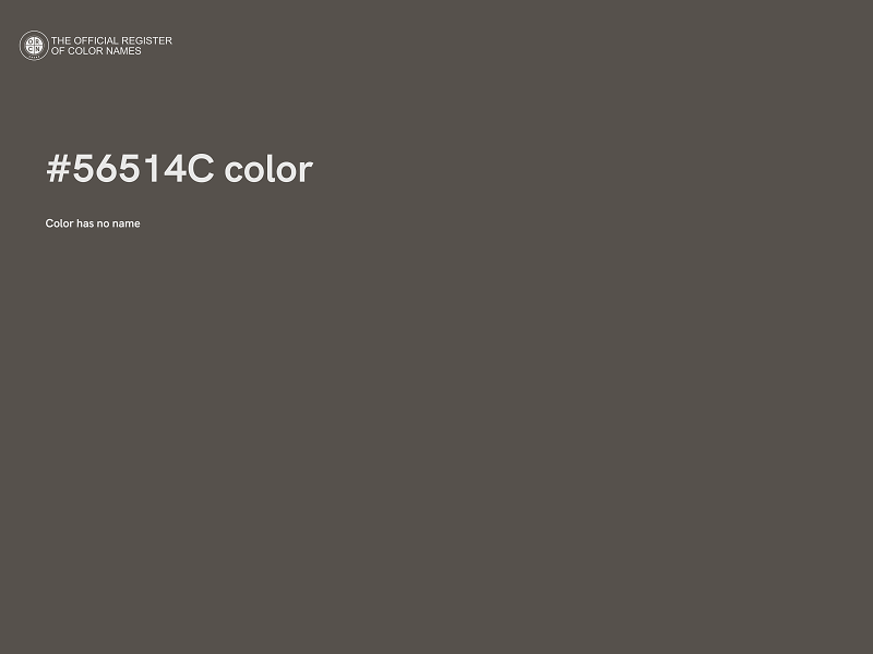 #56514C color image