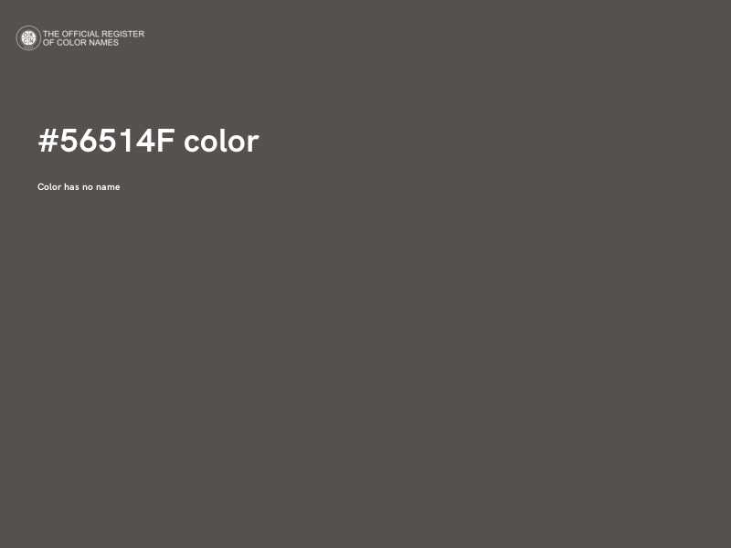 #56514F color image