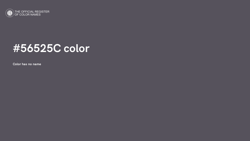 #56525C color image