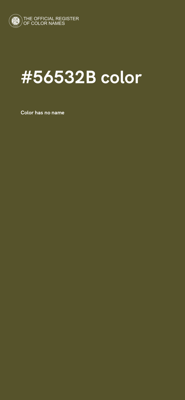 #56532B color image