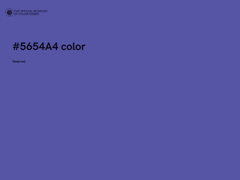 #5654A4 color image