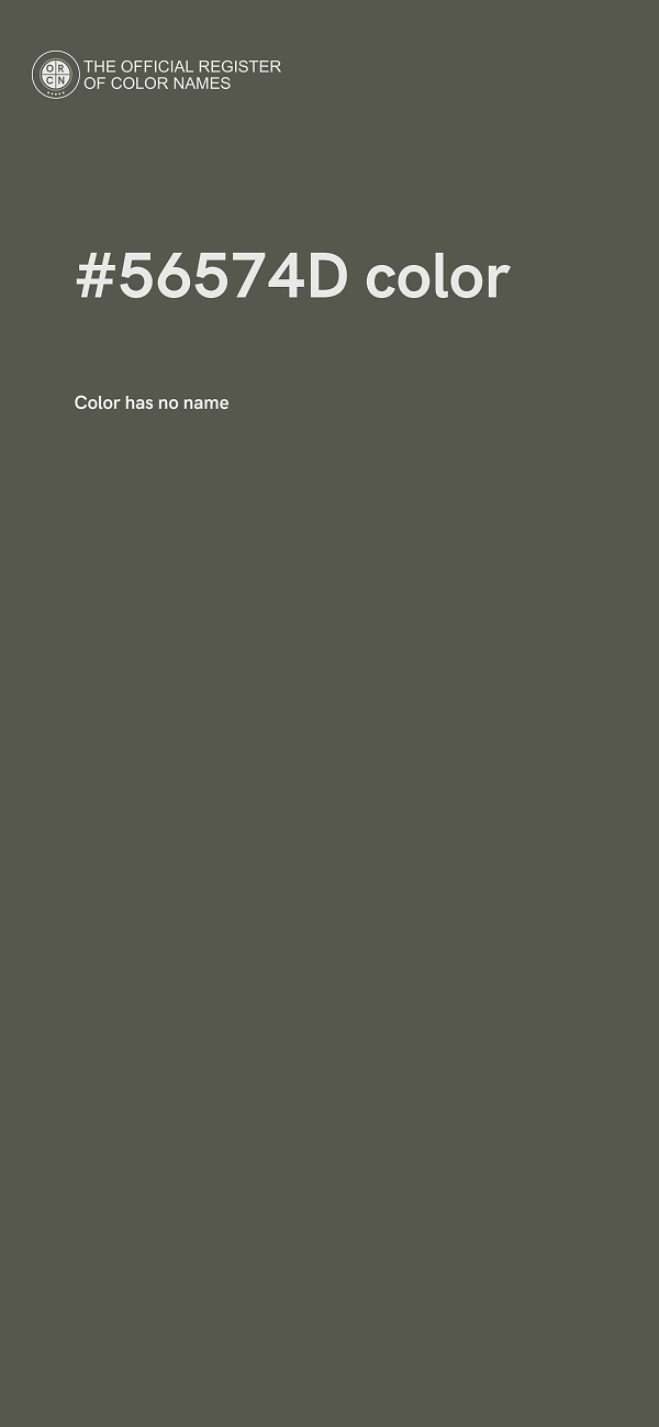 #56574D color image