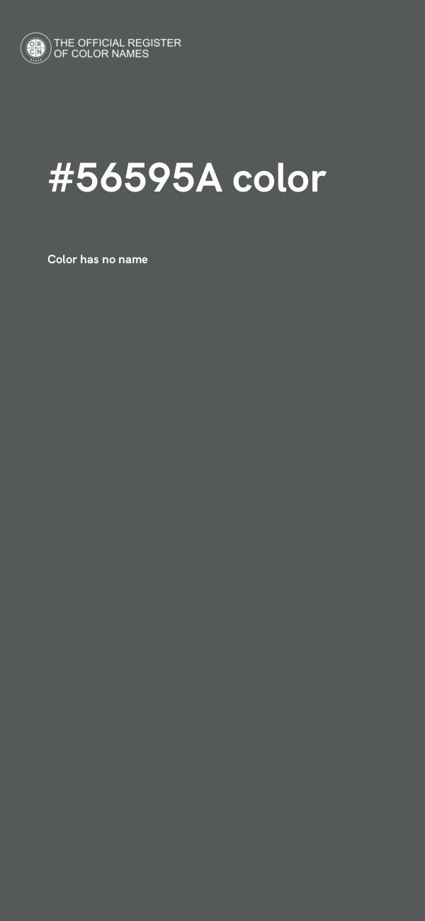 #56595A color image
