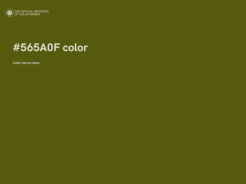 #565A0F color image