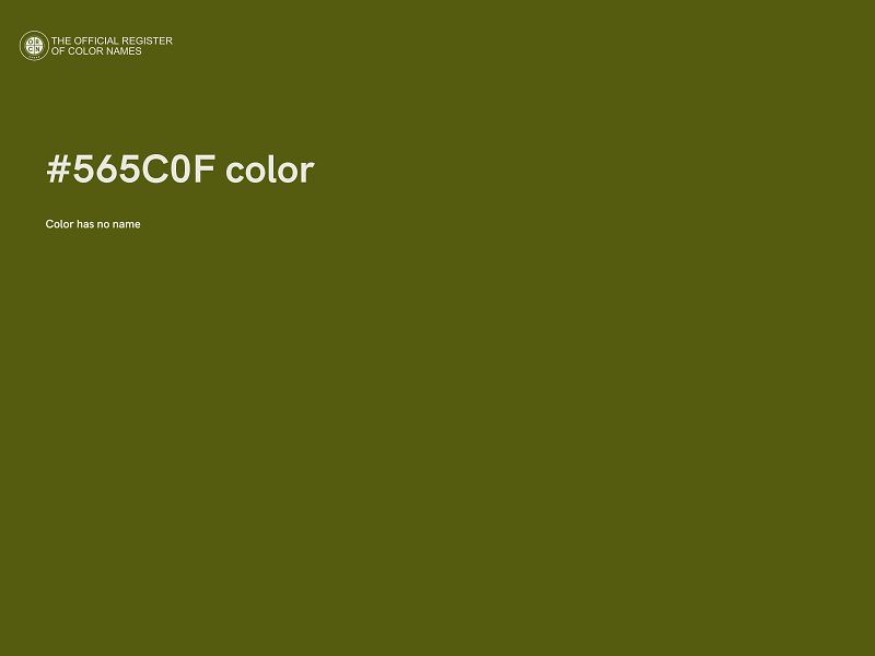 #565C0F color image