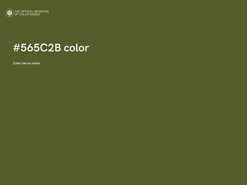 #565C2B color image