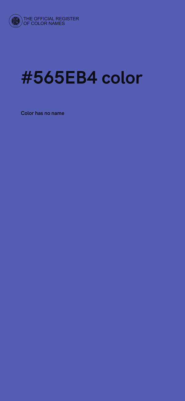 #565EB4 color image