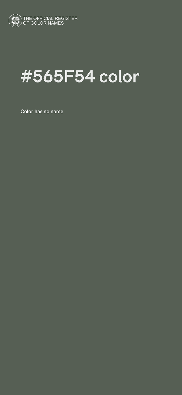 #565F54 color image