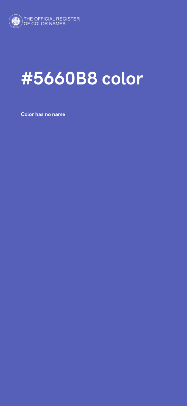 #5660B8 color image