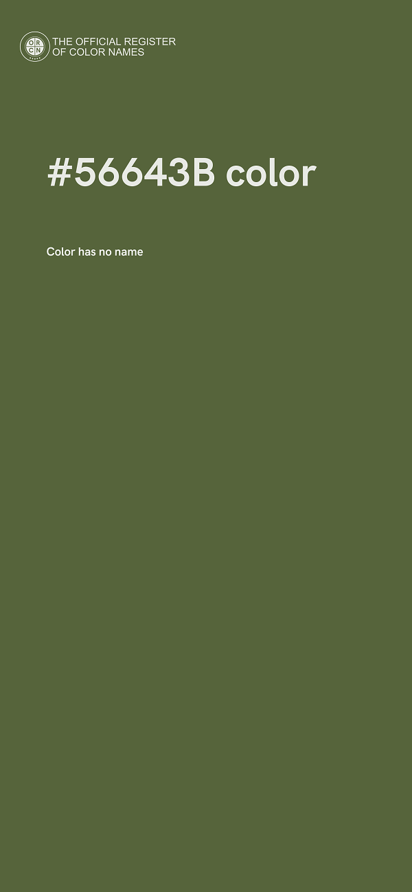 #56643B color image