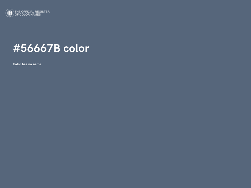 #56667B color image